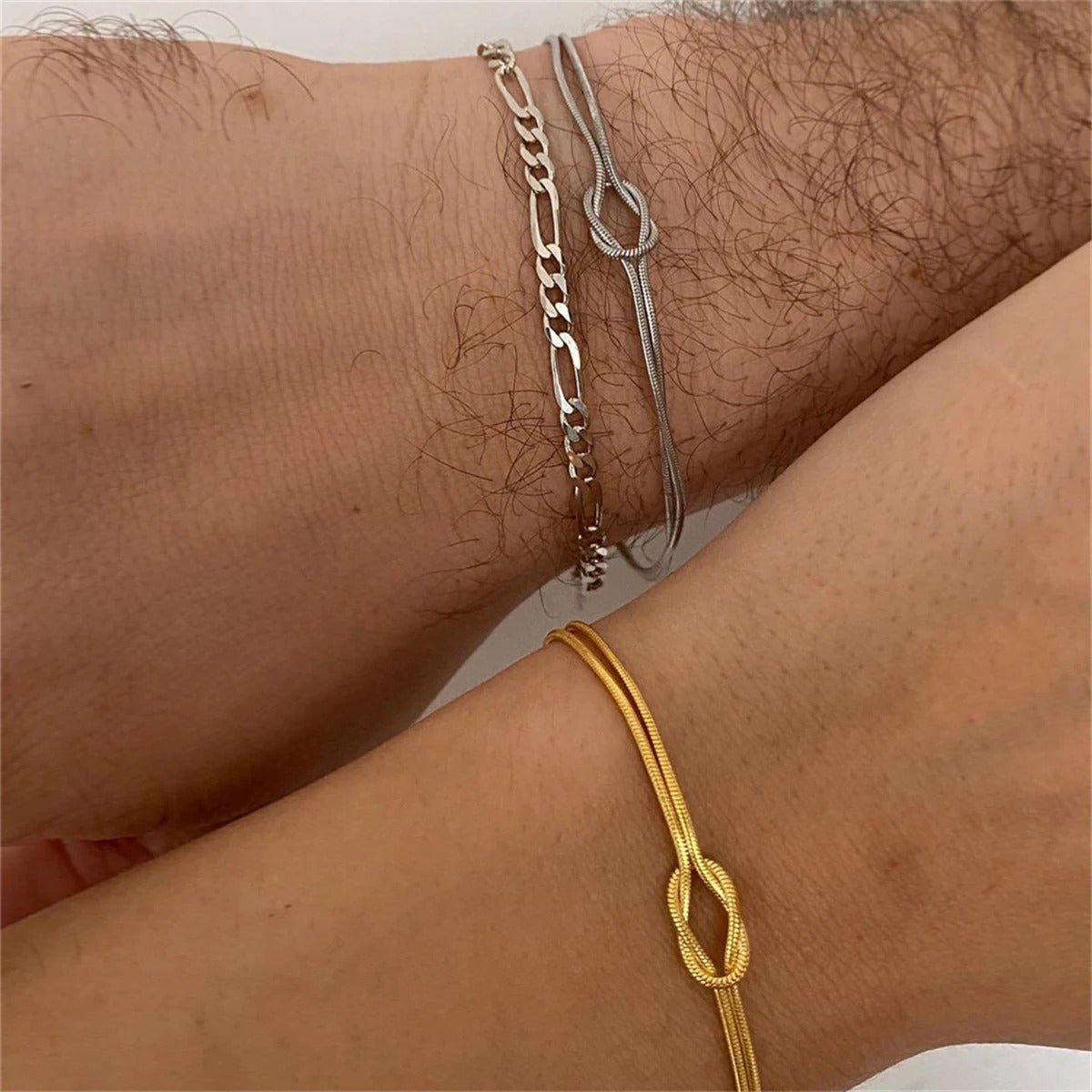 Boyfriend and Girlfriend Bond Knot Bracelets - Laurel Jewel