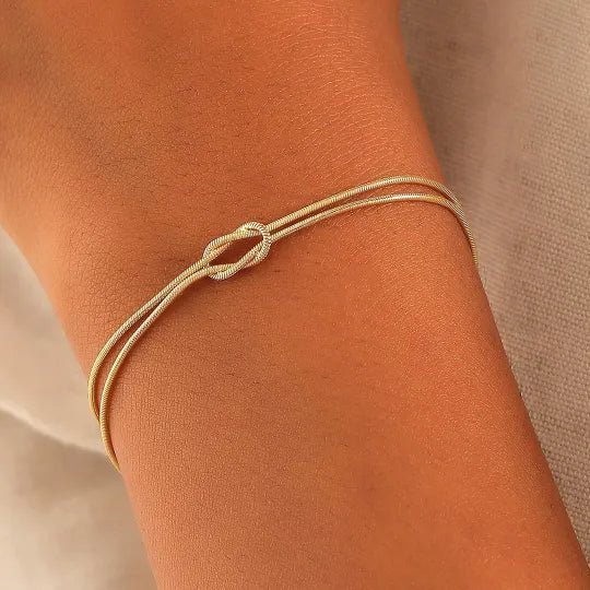 Boyfriend and Girlfriend Bond Knot Bracelets - Laurel Jewel