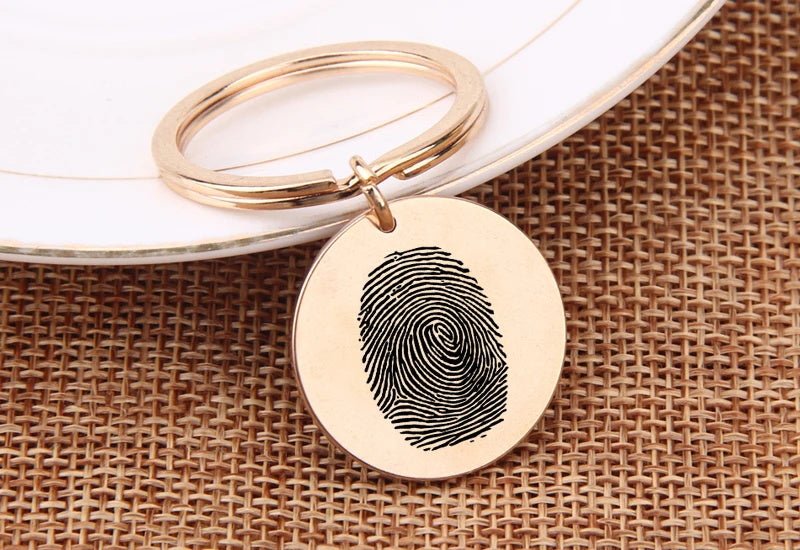 Custom Fingerprint Keychain - Laurel Jewel