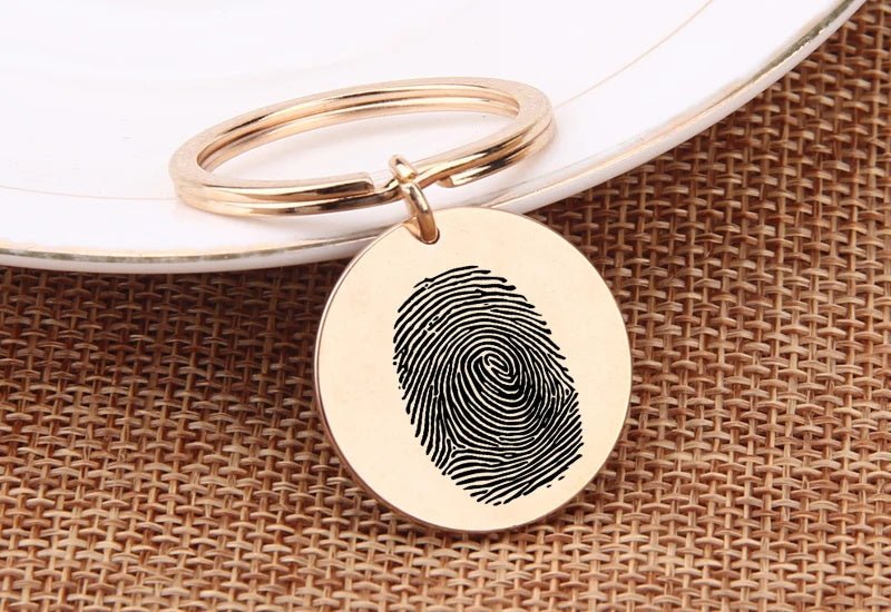 Custom Fingerprint Keychain - Laurel Jewel