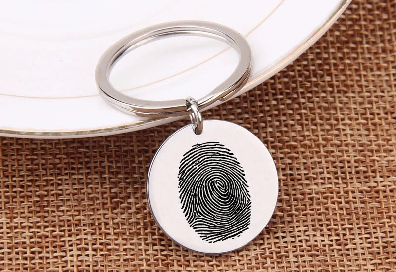 Custom Fingerprint Keychain - Laurel Jewel