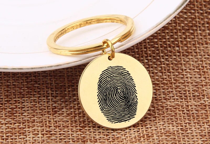 Custom Fingerprint Keychain - Laurel Jewel