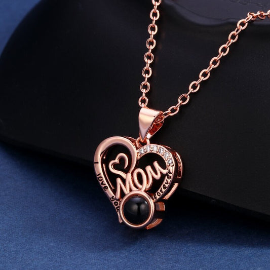 Custom Heartfelt Mom Hidden Photo Necklace - Laurel Jewel