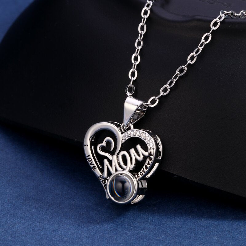 Custom Heartfelt Mom Hidden Photo Necklace - Laurel Jewel