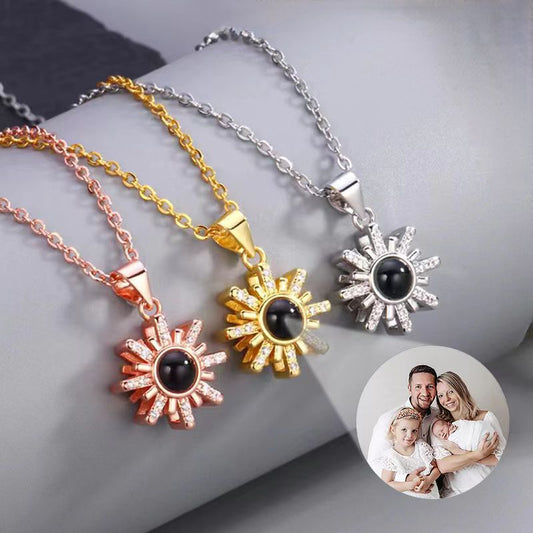 Custom Solstice Hidden Photo Necklace - Laurel Jewel