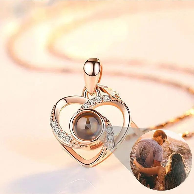 Custom Viking Heart Hidden Photo Necklace - Laurel Jewel