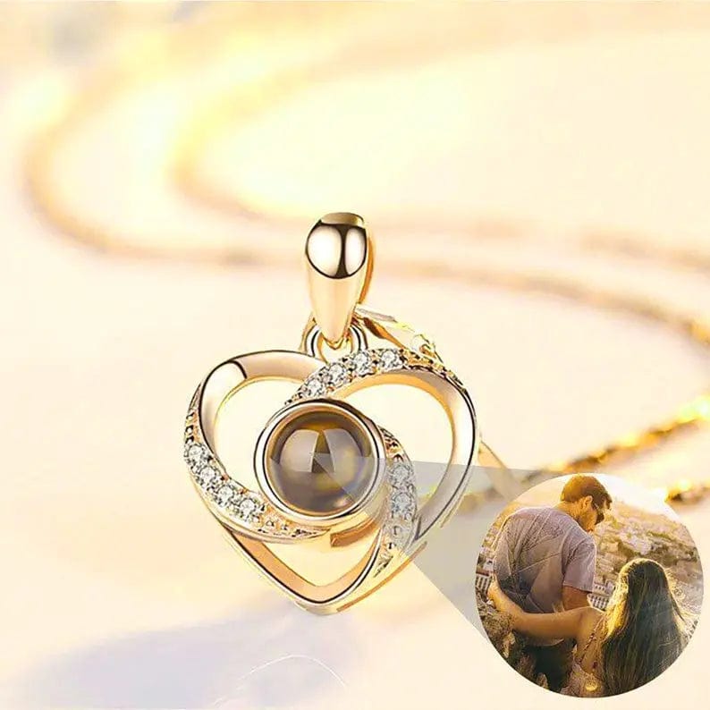 Custom Viking Heart Hidden Photo Necklace - Laurel Jewel