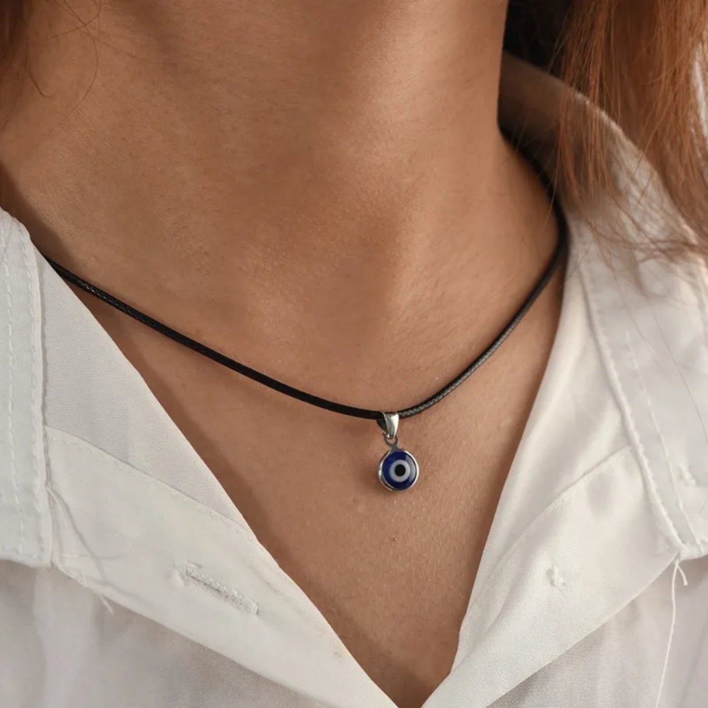 Fashion Blue Turkish Evil Eye Necklace - Laurel Jewel