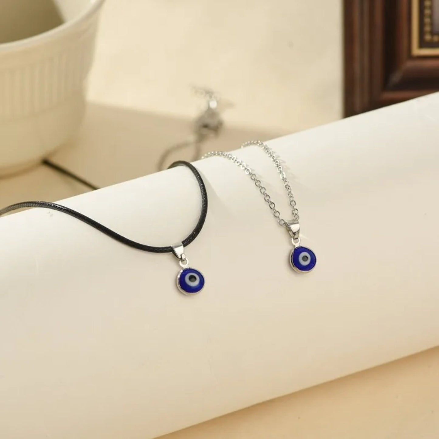 Fashion Blue Turkish Evil Eye Necklace - Laurel Jewel