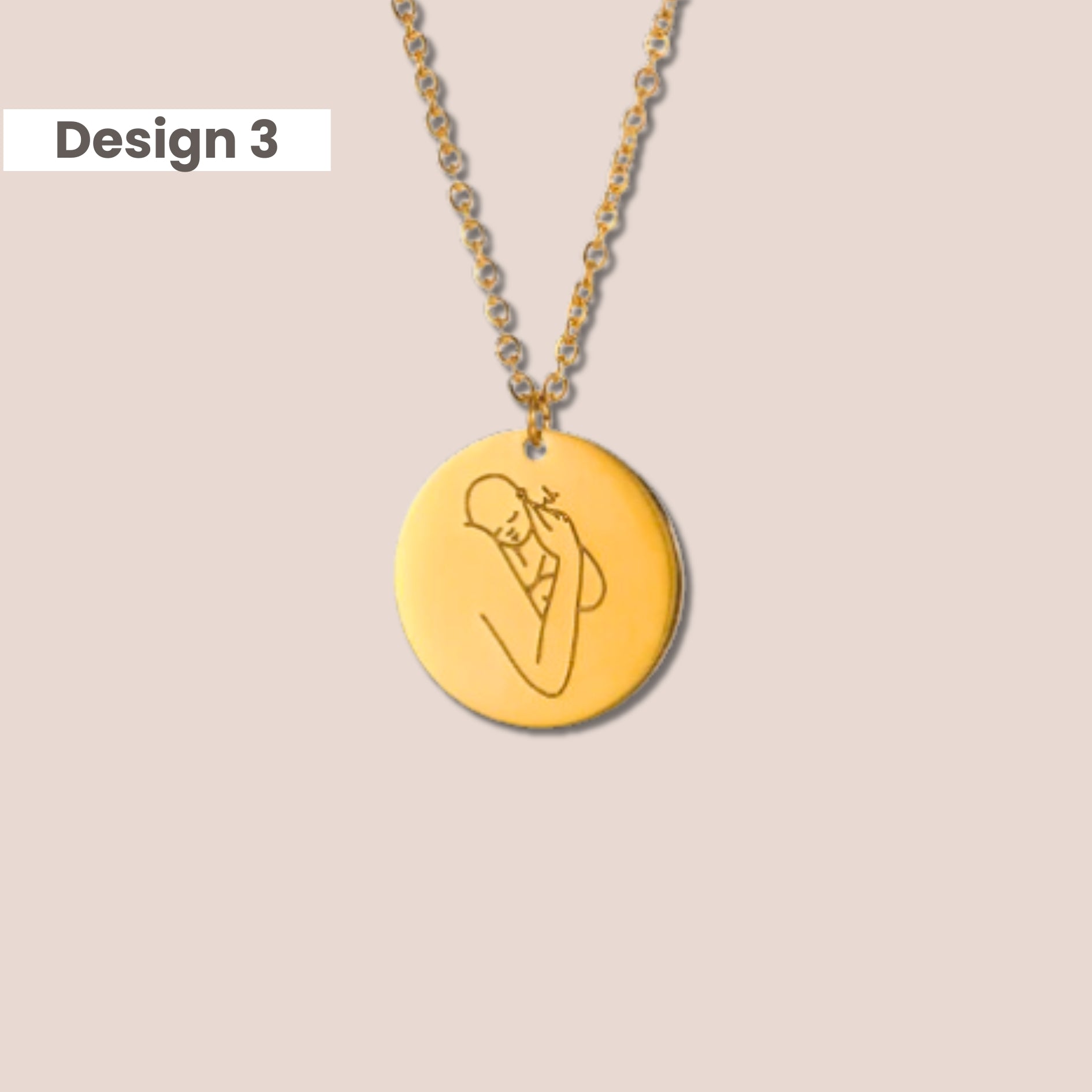 Mother and Angel Baby Necklace - Laurel Jewel