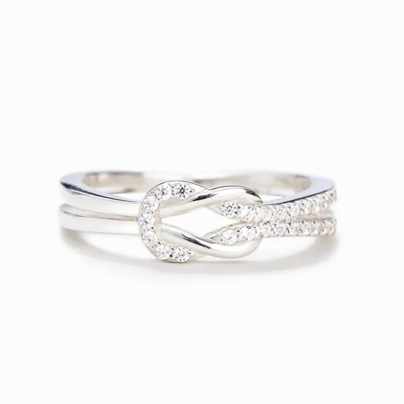 Mother & Daughter Eternal Bond Knot Rings - Laurel Jewel