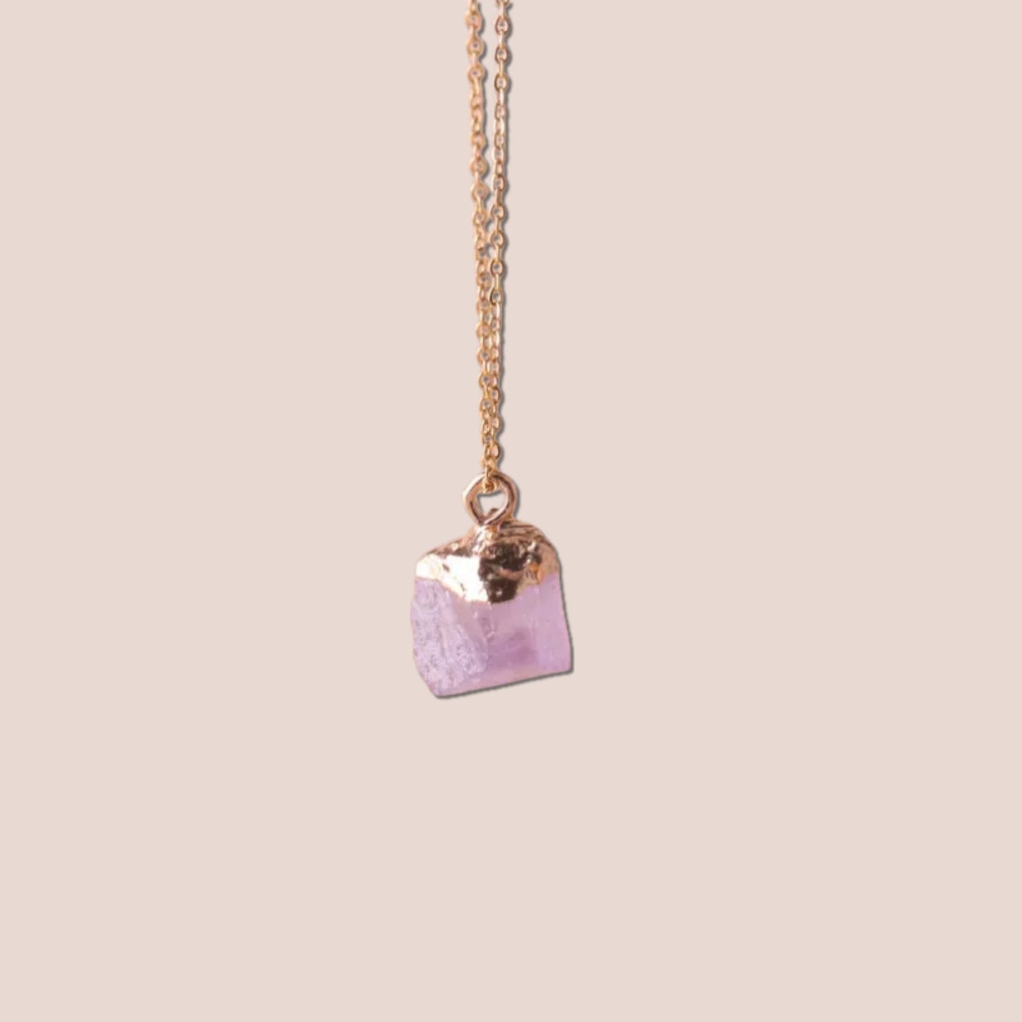 Raw Cut Lucky Charm Gemstone Necklace - Laurel Jewel