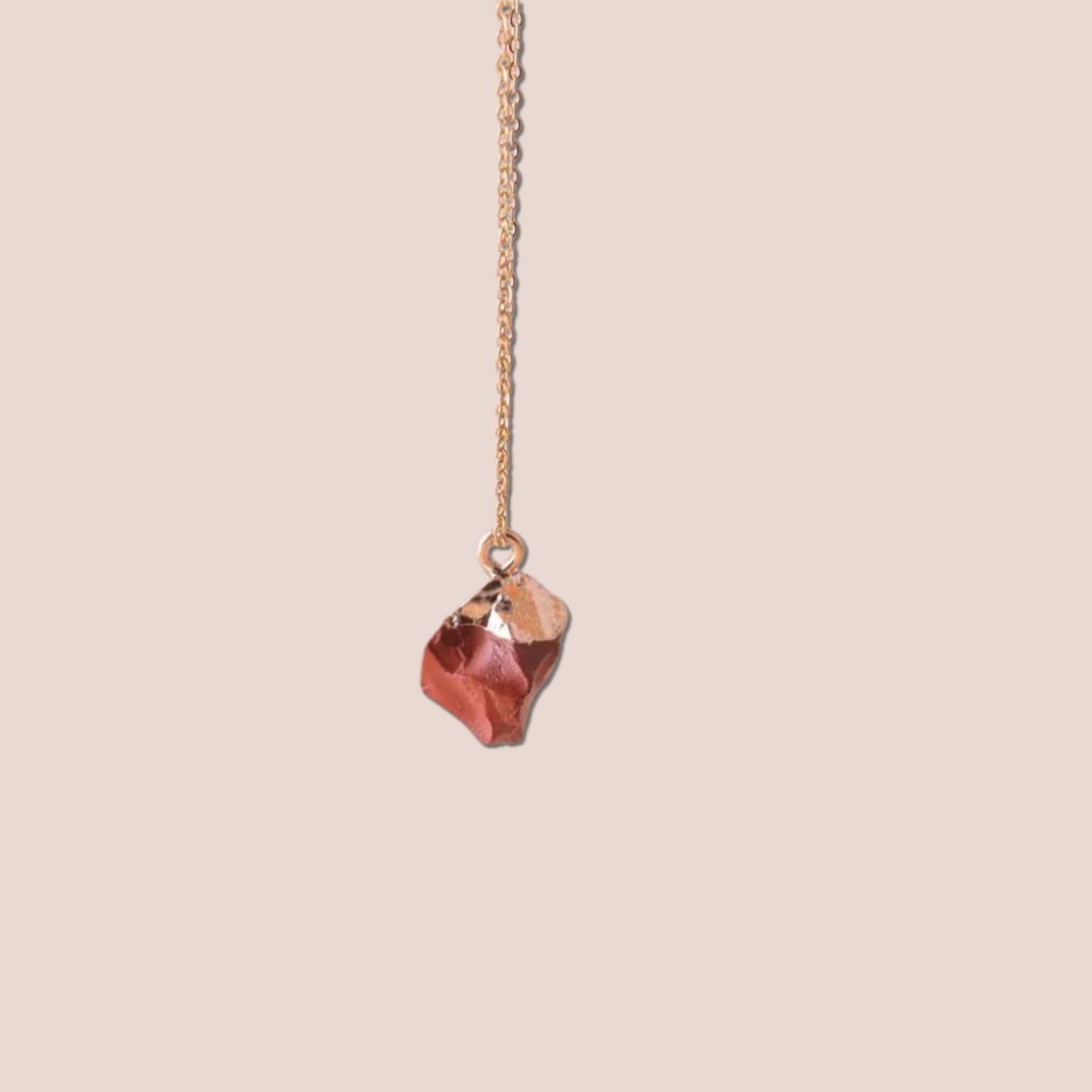 Raw Cut Lucky Charm Gemstone Necklace - Laurel Jewel