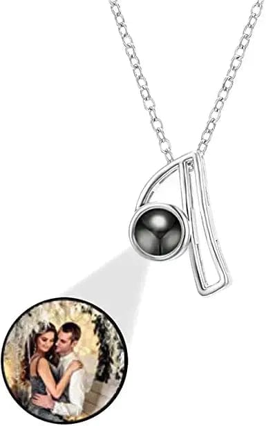 Personalised Photo Projection Initial Necklace - Upload Your Photo 0 Custom Items