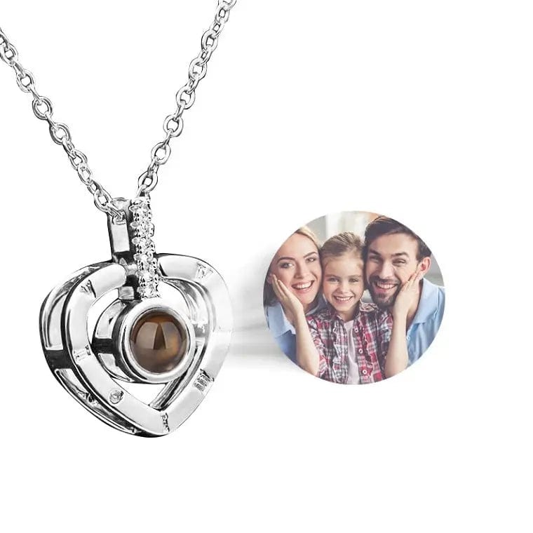 Custom Projection Photo Necklace | Upload Your Hidden Photo - LaurelJewel