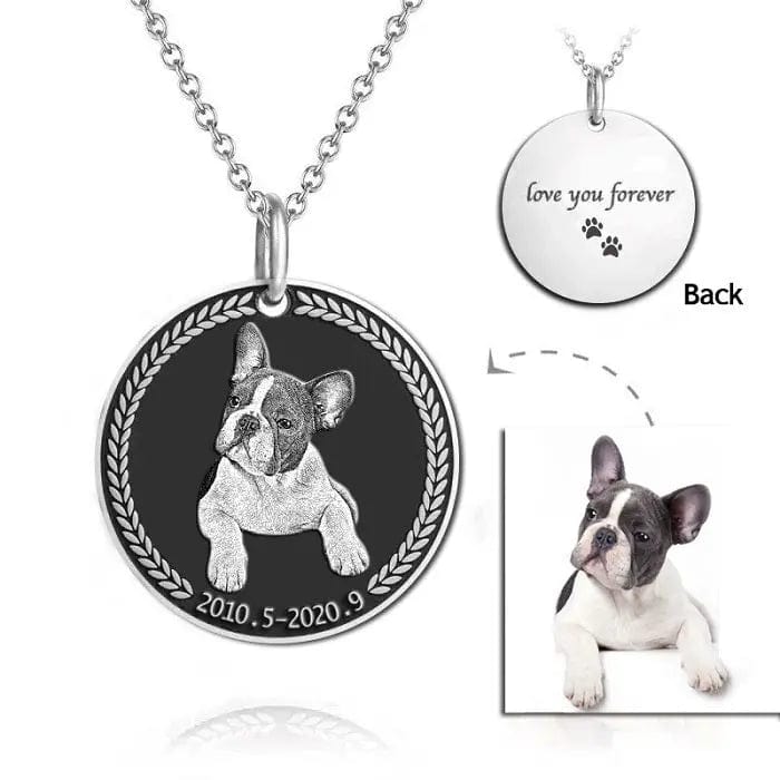 Engraved Necklace & Keyring - Add Your Photo - LaurelJewel