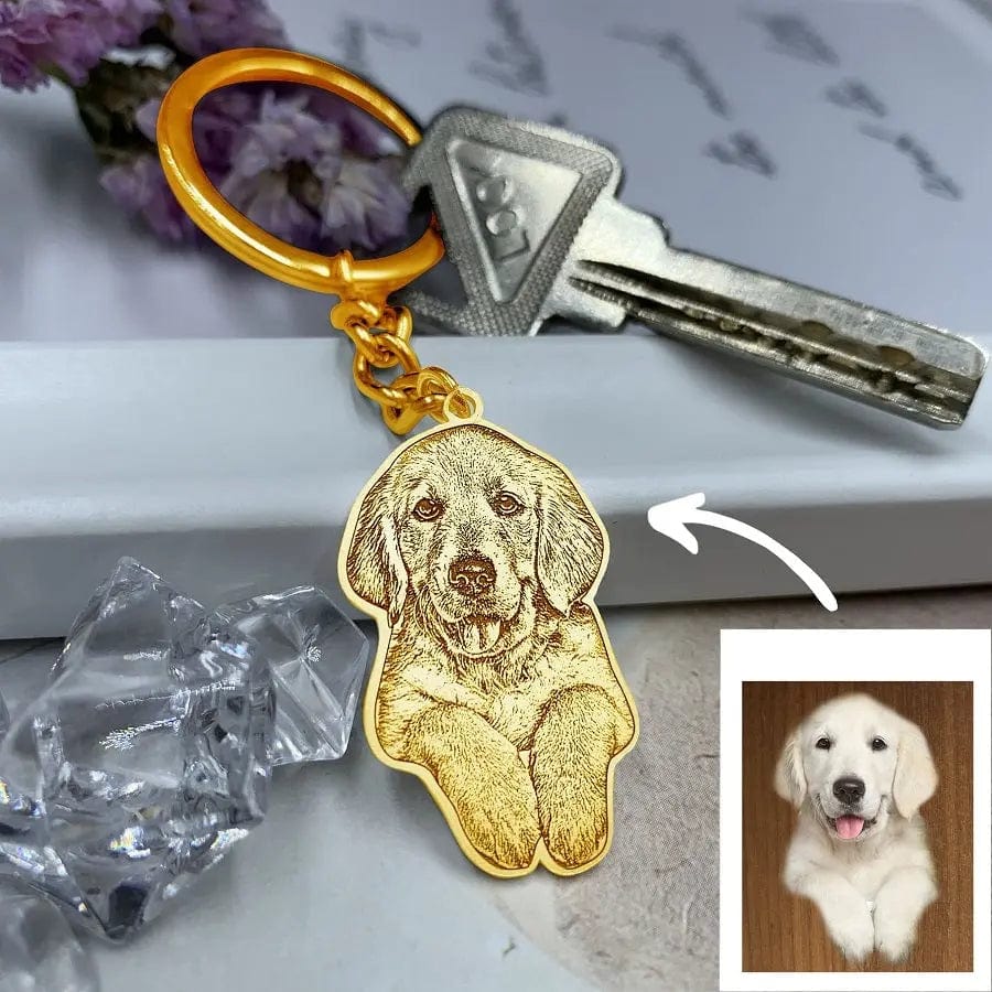 Engraved Necklace & Keyring - Add Your Photo - LaurelJewel