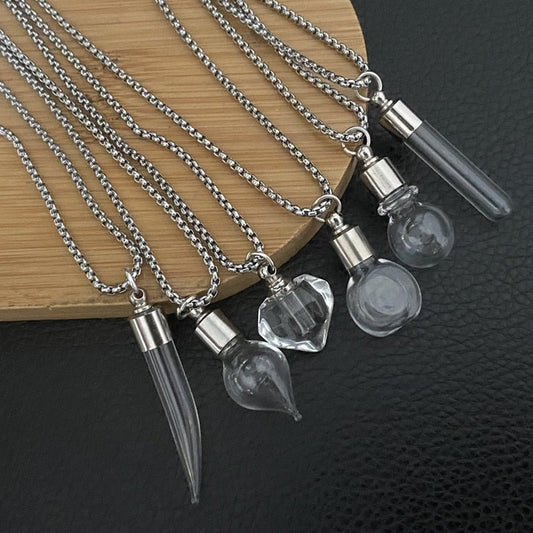 Memorial Vial/Urn Pendant Necklace - LaurelJewel