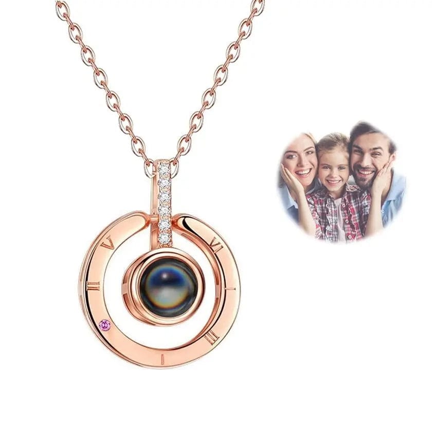 Personalized Heart Photo Necklace - LaurelJewel